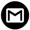 Gmail icoon (zwart-wit)
